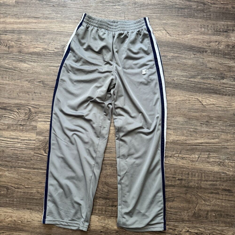 Starter Youth gray/white Stripes Athletic  Workout Pants Size XL (14-16)